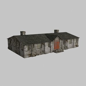 old barrack 3D model