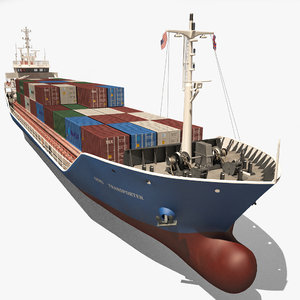 3D container ship