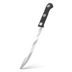 boning knife 3D model