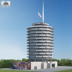 3D capitol records building model