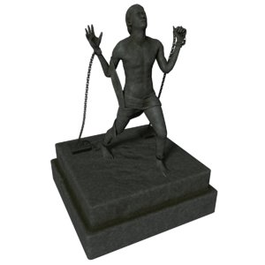 3D statue man
