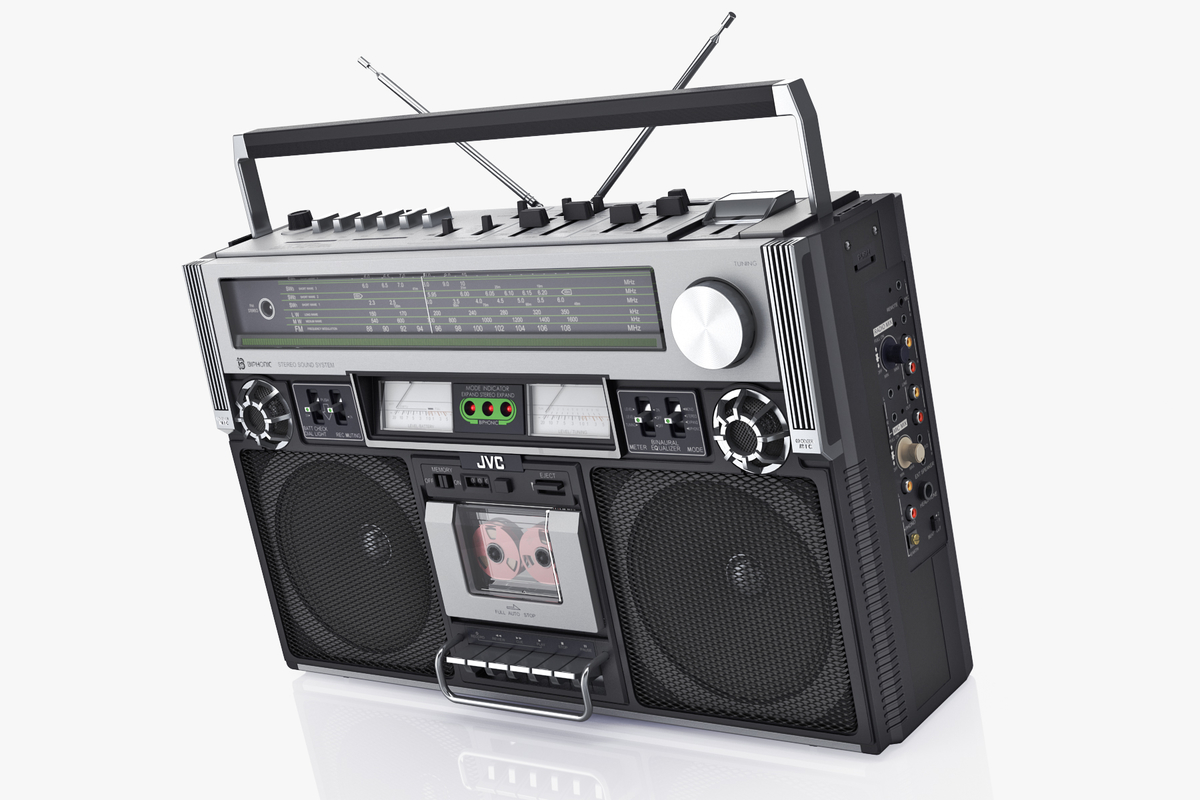 Retro boombox jvc rc-838 3D model - TurboSquid 1188021