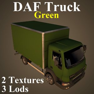 daf truck gre 3D model