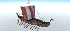 3D viking ship