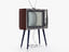 retro tv sharp ier-c7 3D