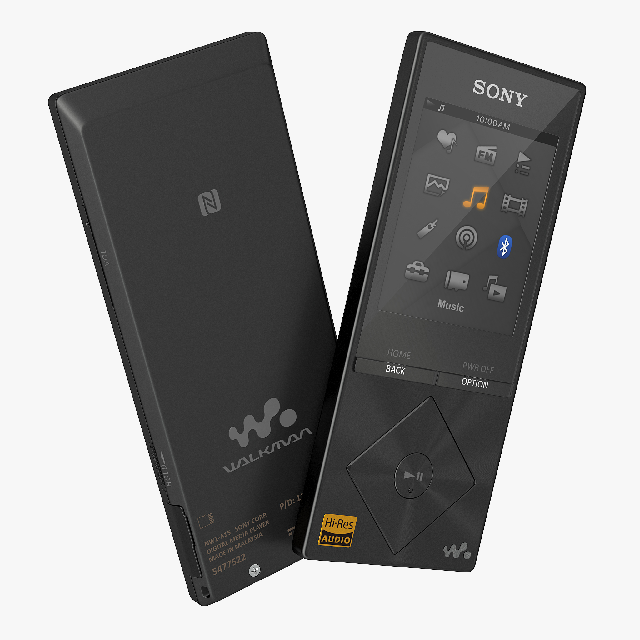 Sony Walkman NWZ A15便携式MP3音乐播放器Black 3D模型3D模型 - TurboSquid 1188354