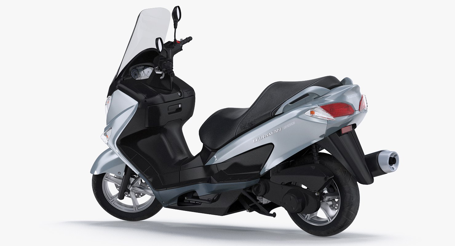 scooter motorcycle suzuki burgman 3d model
