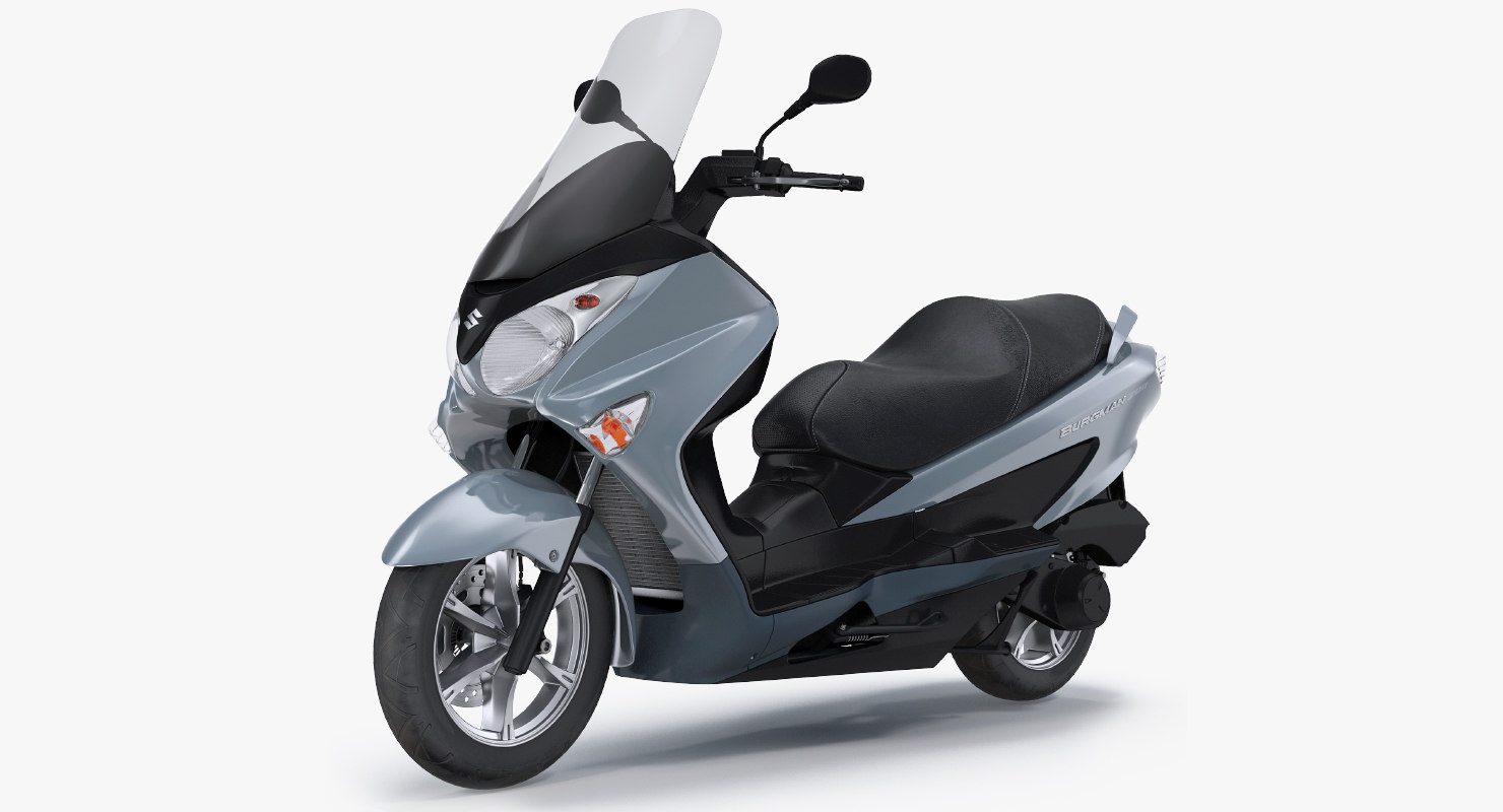 3D scooter motorcycle suzuki burgman - TurboSquid 1188356