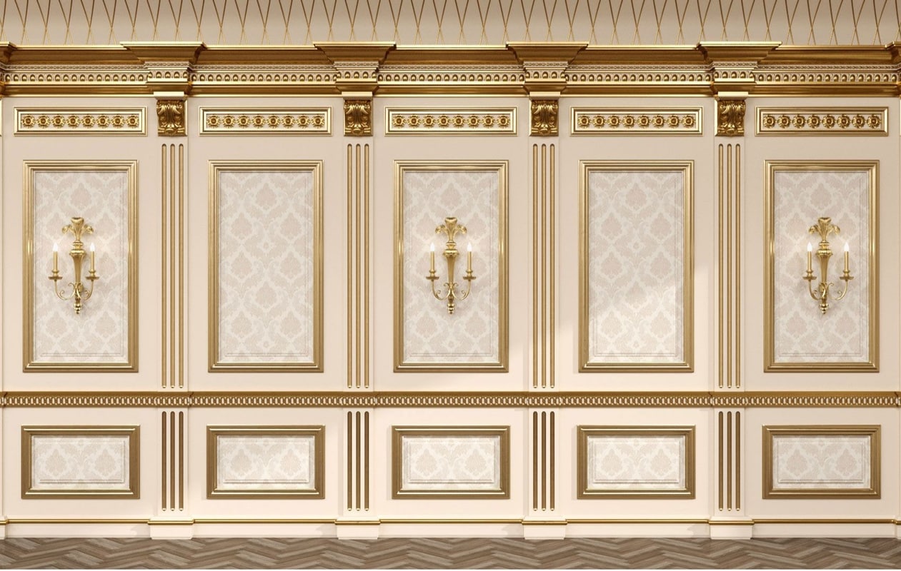 Boiserie Classic Panels And Decorative Crafts Wood Sconce 1850