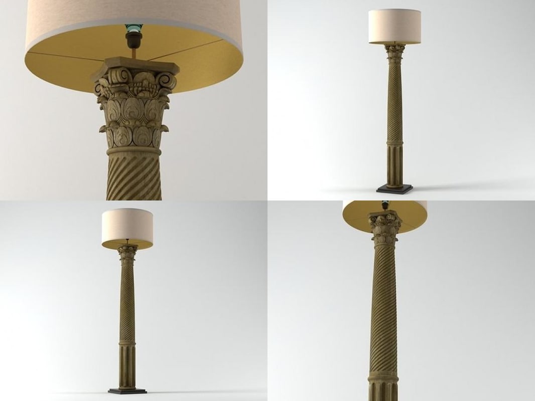 corinthian column floor lamp