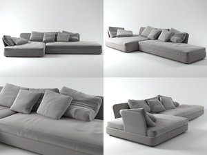 cove sofa 01 3D model