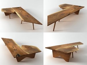 coffe table bench n 3D