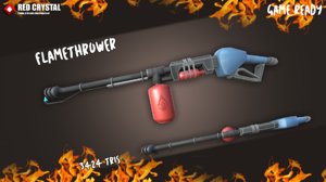 3D model flame thrower m