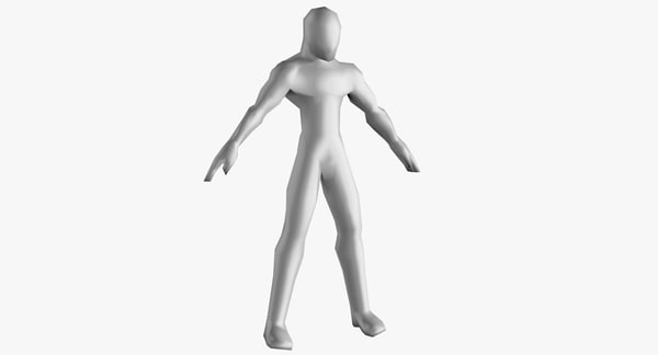 低ポリベースメッシュ 男性キャラクター3dモデル Turbosquid 112