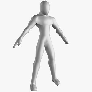 generic base mesh male character 3D