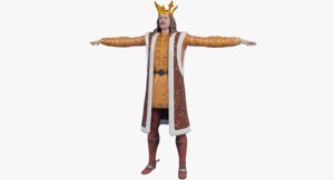 medieval man 3D model