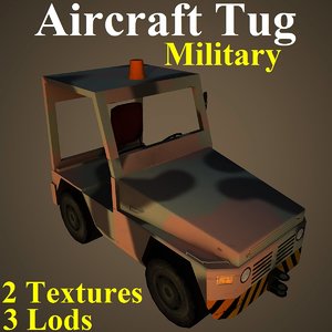 aircraft tug mil 3D model