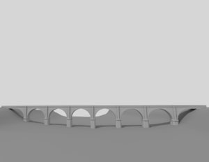railroad bridge 3D