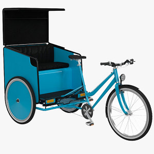 3D model pedicab v2