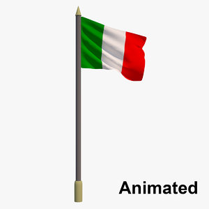 3D flag - animation model