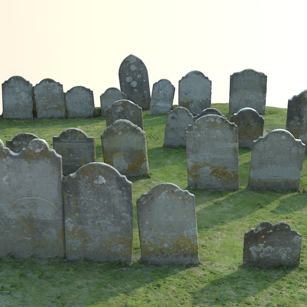 Graveyard scene 3D - TurboSquid 1189230