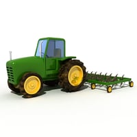 cartoon tractor toy