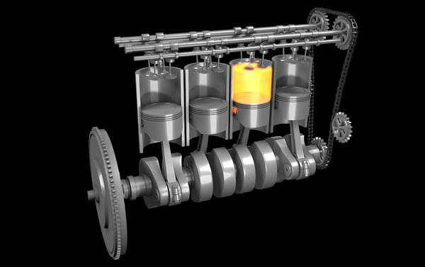 turbo engine 3d model