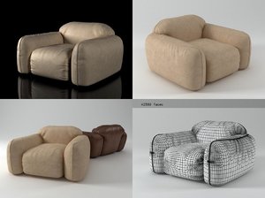 piumotto08 armchair 3D