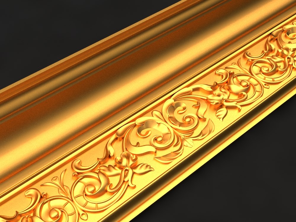 Cornice mold decor 3D model - TurboSquid 1189411