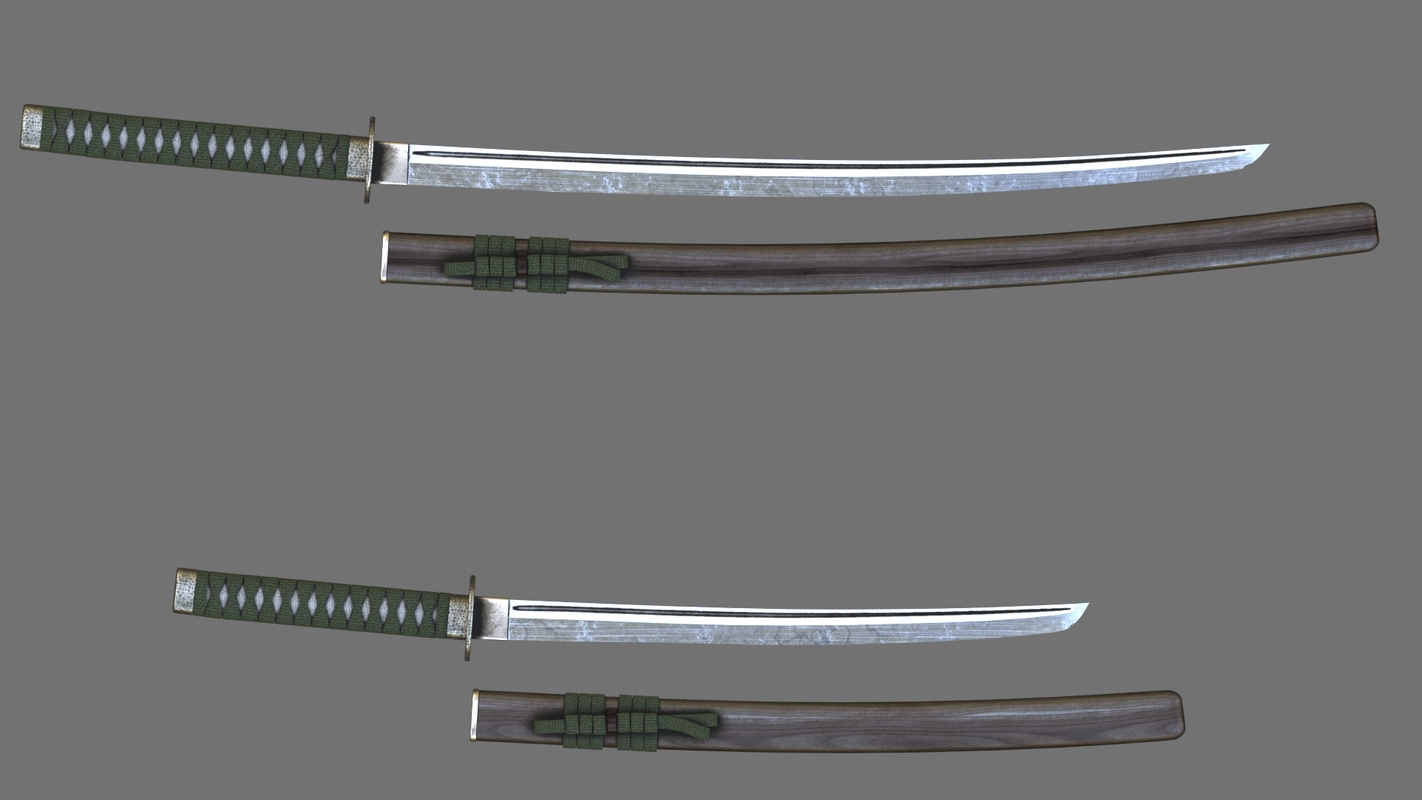 3D katana chisa - TurboSquid 1189489