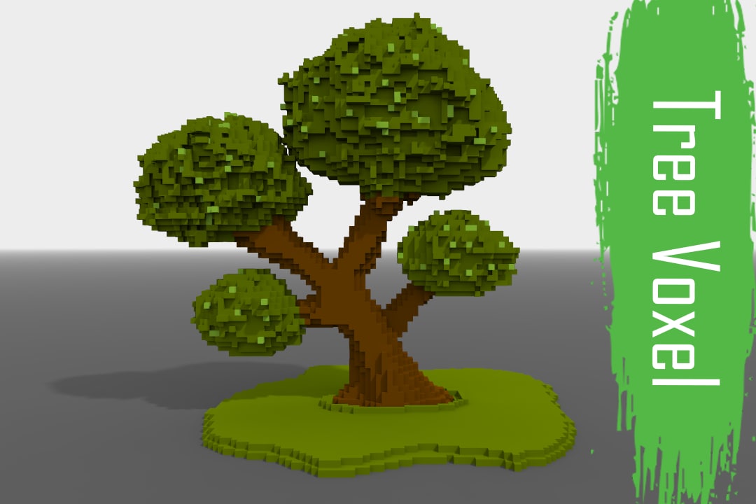 3D model voxel tree low-poly - TurboSquid 1189532