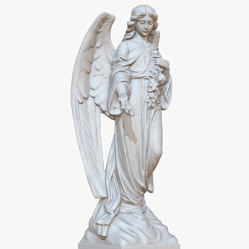 3D model sculpture angel 1m raw - TurboSquid 1189553
