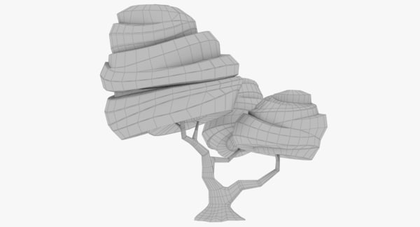 Stylized Trees 3d Model Turbosquid 1189578