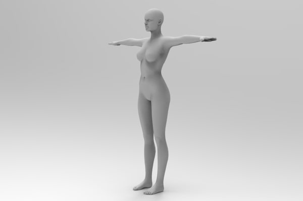female 3D model