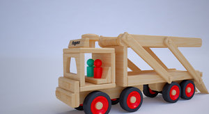 street toy wooden model