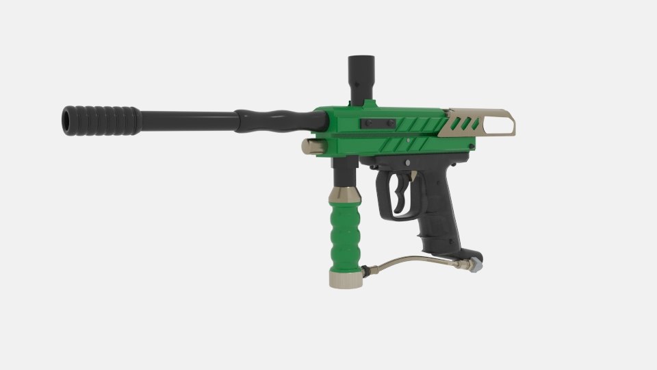 paintball gun pixel 3d