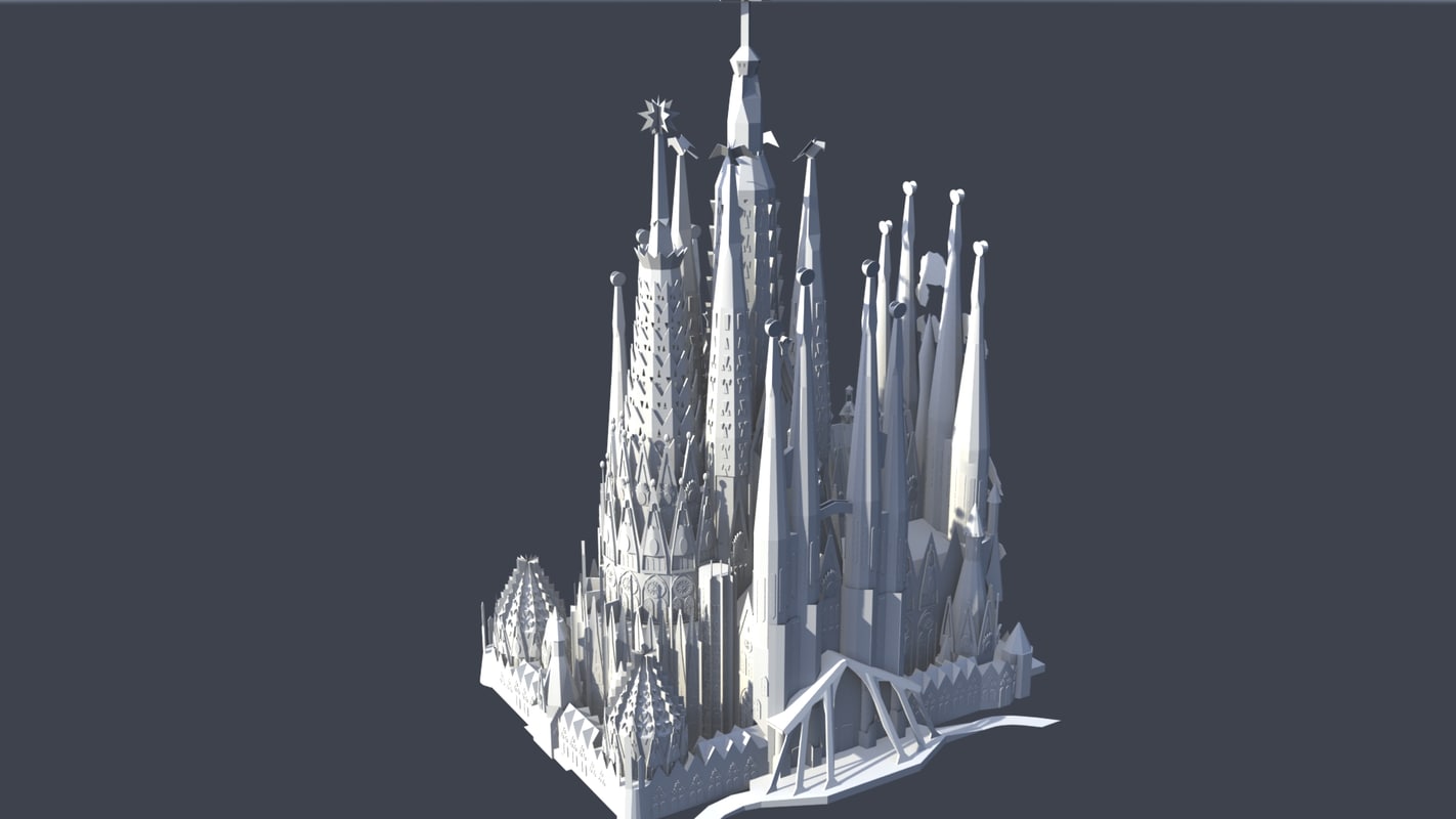 2x1: 1 in OMAGGIO ! Sagrada Familia 3D Paper Model Architecture PDF 3D 459 pcs 