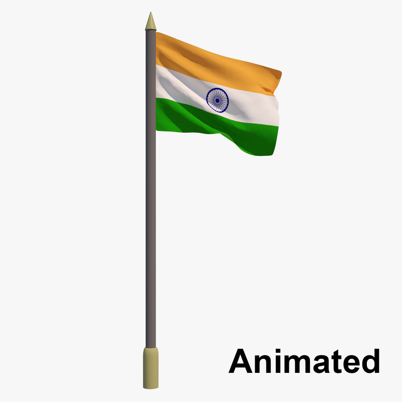 3D flag india animation TurboSquid 1189896