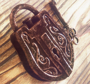 3D model old lock key