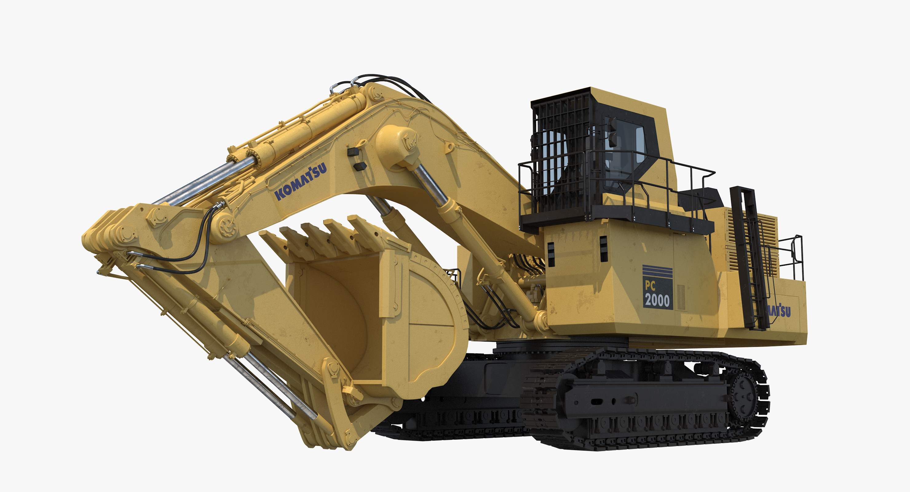 Komatsu pc2000 3D TurboSquid 1190083