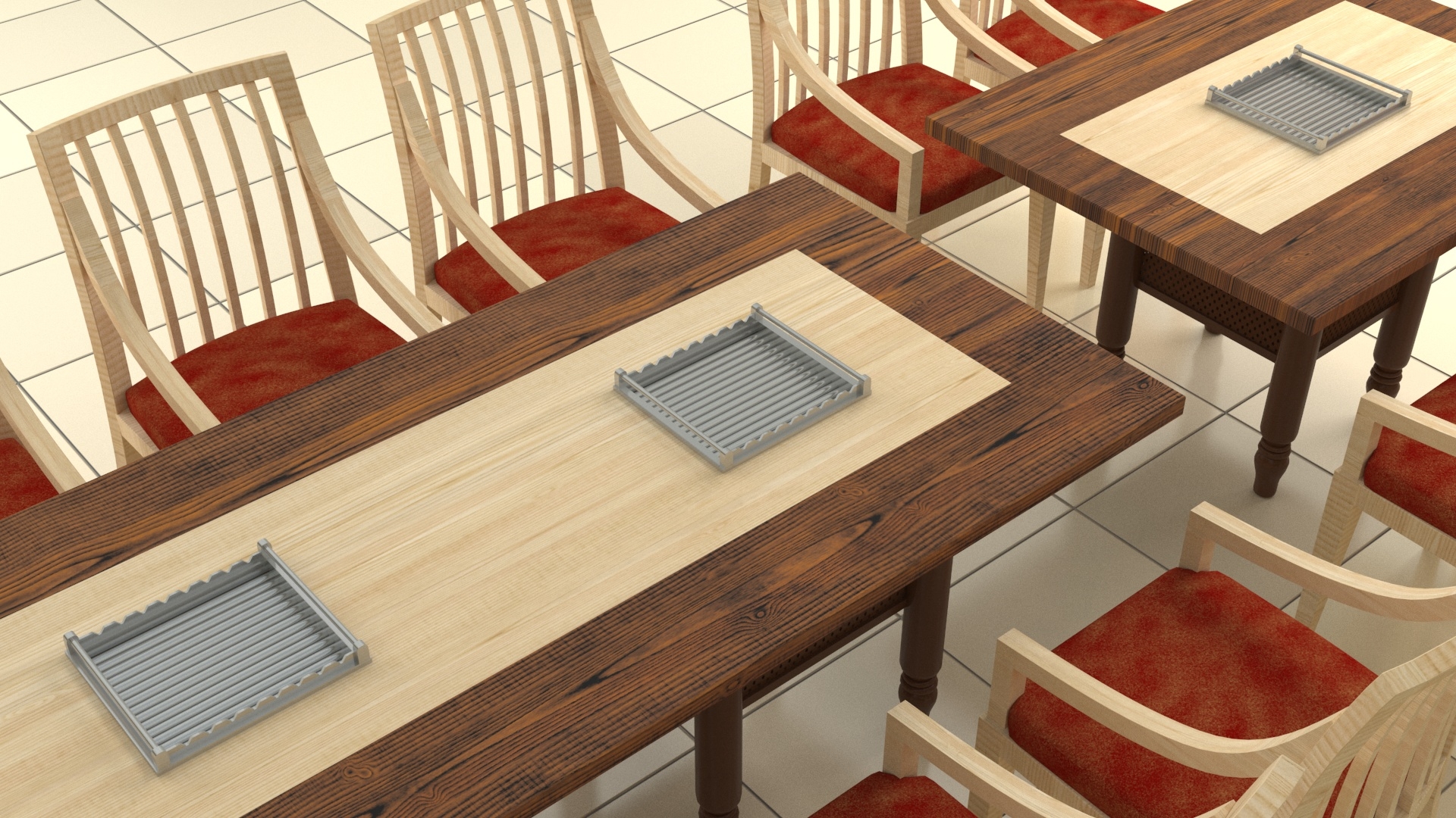 Restaurant grill table chair 3D TurboSquid 1190328