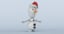 cartoon snowman 3D