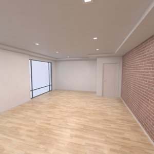 base bedroom interior 2 3D