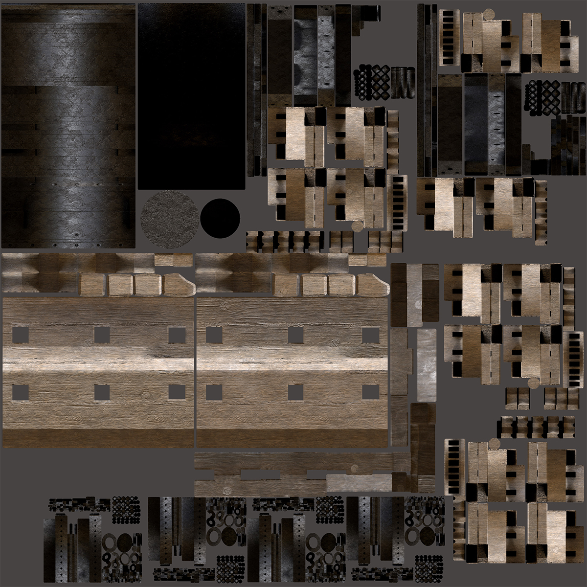 3D model mons meg artillery cannons - TurboSquid 1190356