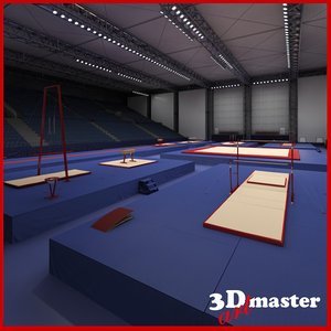 gymnastics arena 3D model