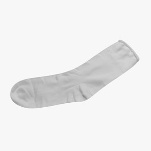 white socks 3D