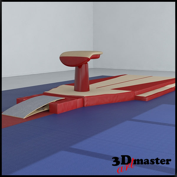 Gymnastics vaulting table model TurboSquid 1190591