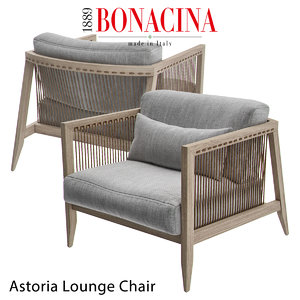bonacina astoria lounge chair 3D model