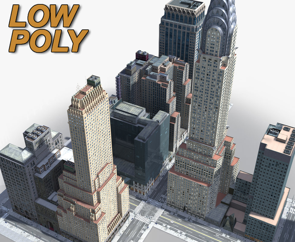  3D  new  york  manhattan midtown model  TurboSquid 1190737