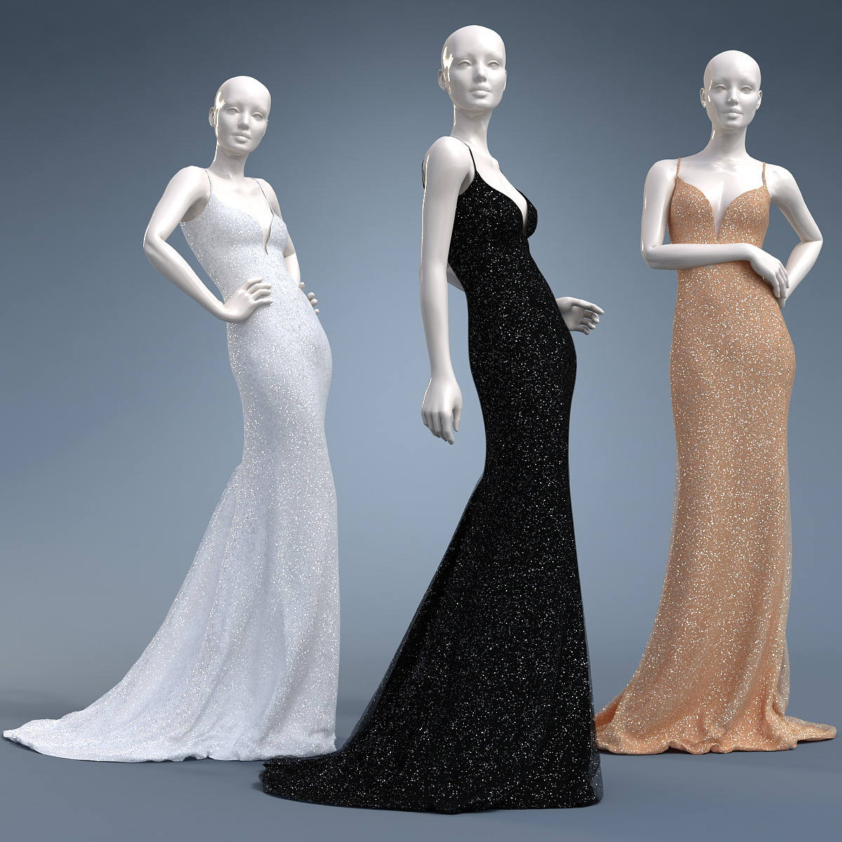 Mannequin dress 3D model TurboSquid 1190743